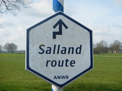 ANWB bord Salland route